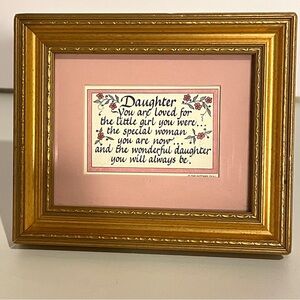 VTG Nittany Quill “Daughter” Picture Frame, 5.75” x 4.75” (State College, PA)